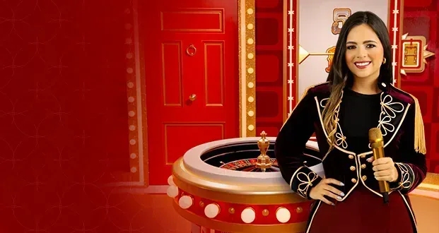 Live-Game-Show mit Glücksrad und Multiplikatoren bei 22Bet